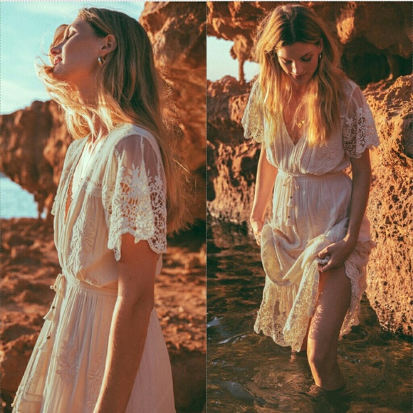 New spell designs Maggie embroidered midi dress S - Picture 2 of 8